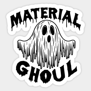 material ghoul v2 for light shirts Sticker